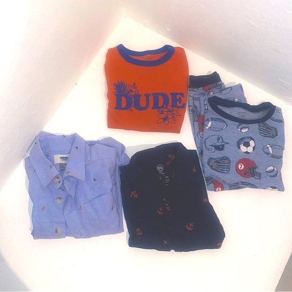 Boy Wonder Nation anchor,children PLACE DUDE,OldNavey & PJ 3t - Picture 6 of 11